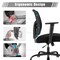 Black Mesh Office Chair Ergonomic Adjustable Big Tall Chair 400lbs Capacity